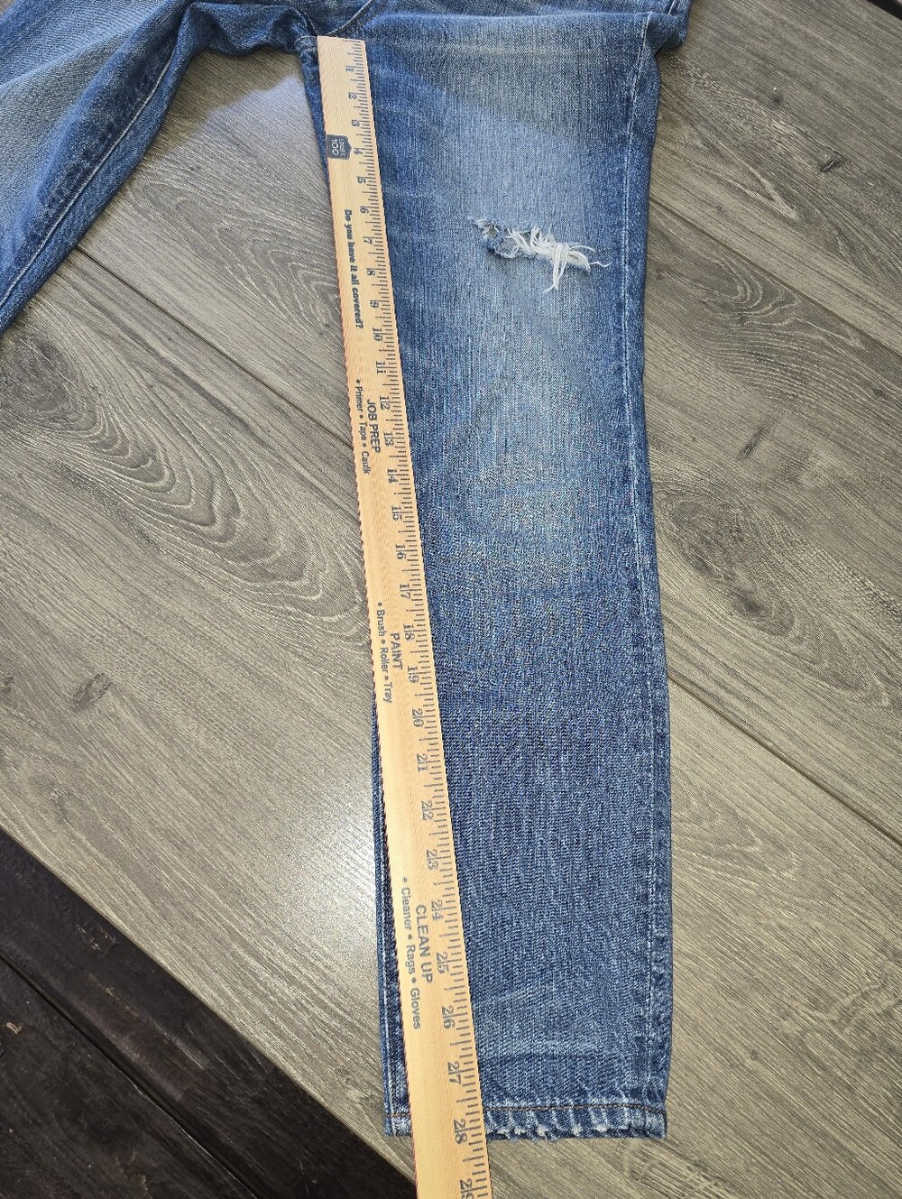Madewell rigid skinny Distressed cotton jeans size 26 Napa wash - Picture 11 of 11